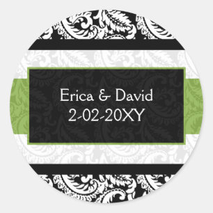 etiqueta verde de Monograma