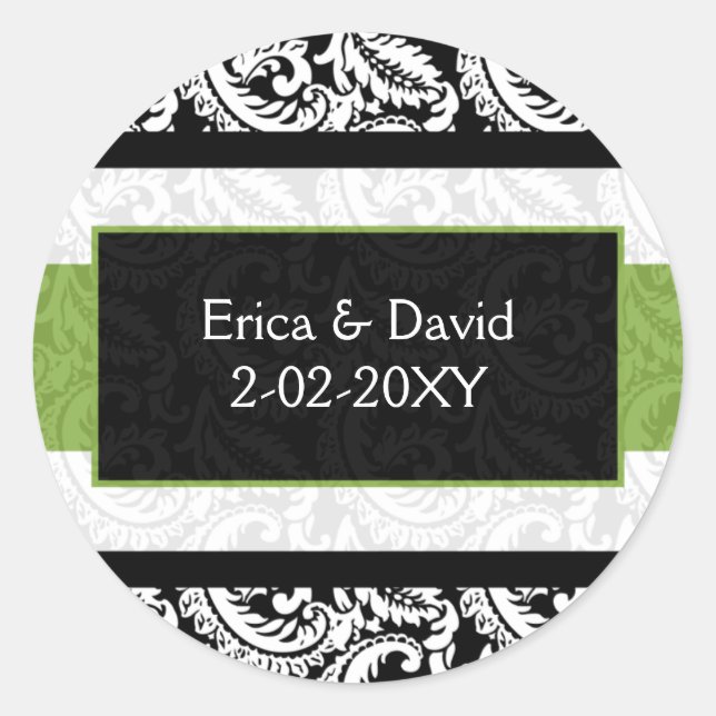 etiqueta verde de Monograma (Anverso)