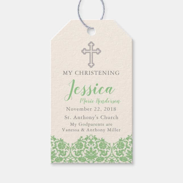 Etiqueta verde religiosa (Anverso)