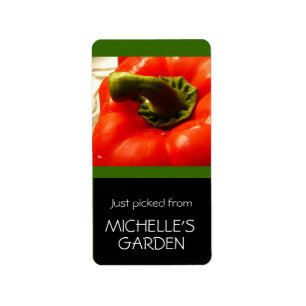 Etiqueta Verduras de la cocina escogidas del jardín