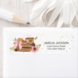 Etiqueta Viajando de Señorita a Señora fiesta de shower nup