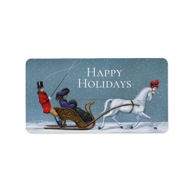 Etiqueta Viajeros de invierno (Frente)