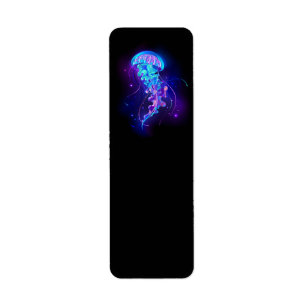 Etiqueta Vibrante color Glustre medusas