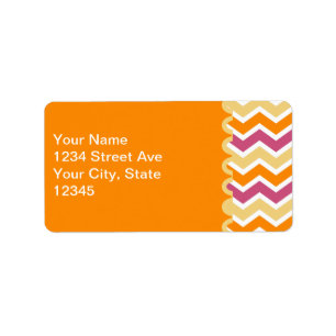 Etiqueta Vibrante ZigZag tribal