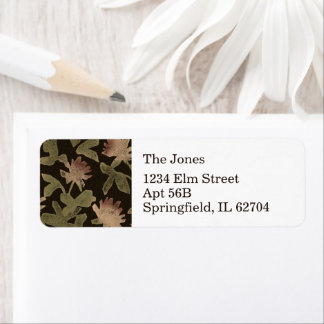 Etiqueta Victorian Floral Return Address Sticker sheet 