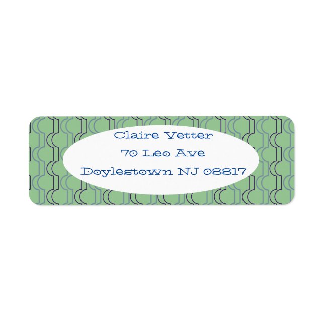 Etiqueta Vieira azul (Frente)