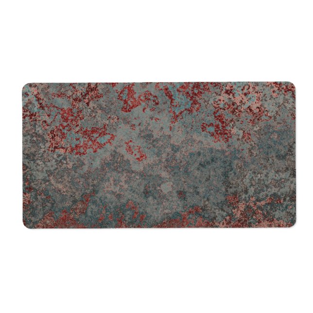 Etiqueta Viejo Rusty Metalizado texturizado (Frente)