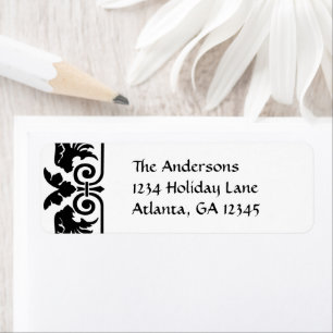 Etiqueta Vinatge Art Nouveau Swirl Shipping Labs