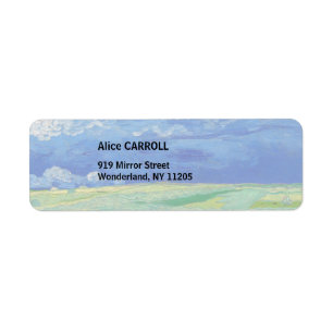 Etiqueta Vincent van Gogh - Campos de trigo bajo nubes de t