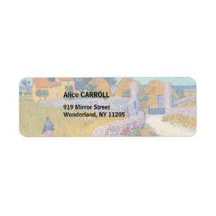 Etiqueta Vincent van Gogh - Granja en Provenza