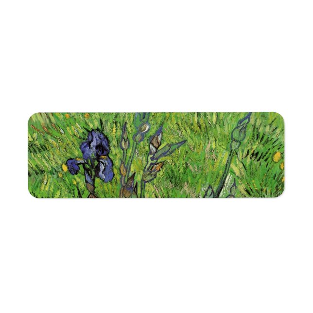 Etiqueta Vincent van Gogh - Iris (Frente)