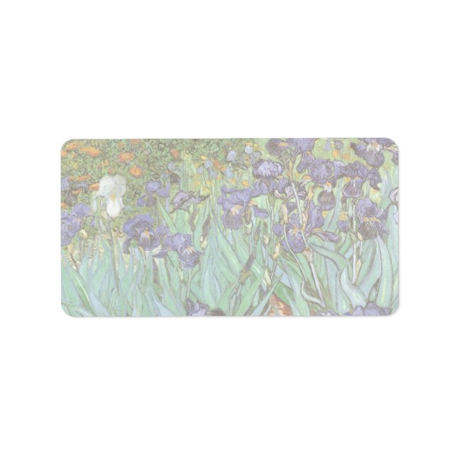 Etiqueta Vincent van Gogh - Irises (Frente)