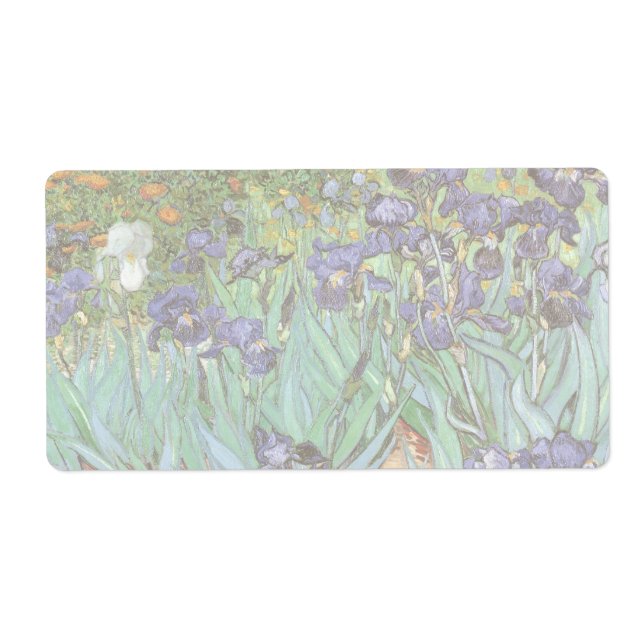 Etiqueta Vincent van Gogh - Irises (Frente)