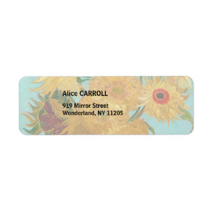 Etiqueta Vincent Van Gogh - Jarrón con doce girasoles
