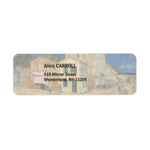 Etiqueta Vincent van Gogh - La Casa Amarilla / La Calle