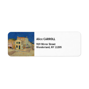 Etiqueta Vincent van Gogh - La Casa Amarilla / La Calle