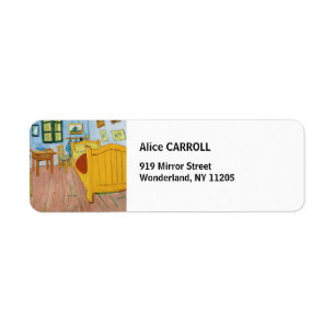 Etiqueta Vincent Van Gogh - La habitación de Vincent en Arl