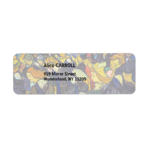 Etiqueta Vincent van Gogh - La sala de baile en Arlés