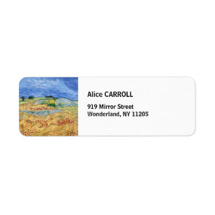 Etiqueta Vincent van Gogh - Los Campos / Campos de Trigo