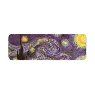 Etiqueta Vincent van Gogh - Noche Starry