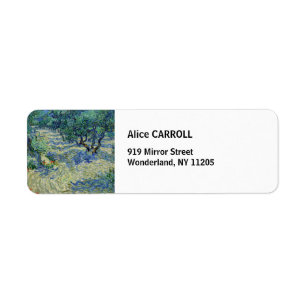 Etiqueta Vincent van Gogh - Olivar: Cielo azul brillante