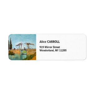 Etiqueta Vincent van Gogh - Puente de Langlois en Arles #3