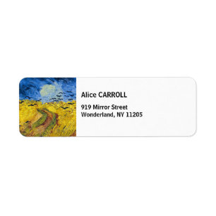 Etiqueta Vincent van Gogh - Trigal con cuervos