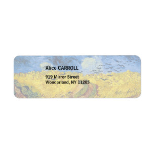 Etiqueta Vincent van Gogh - Trigal con cuervos