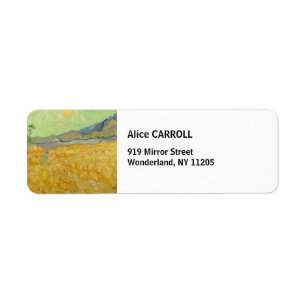 Etiqueta Vincent van Gogh - Trigal con segador