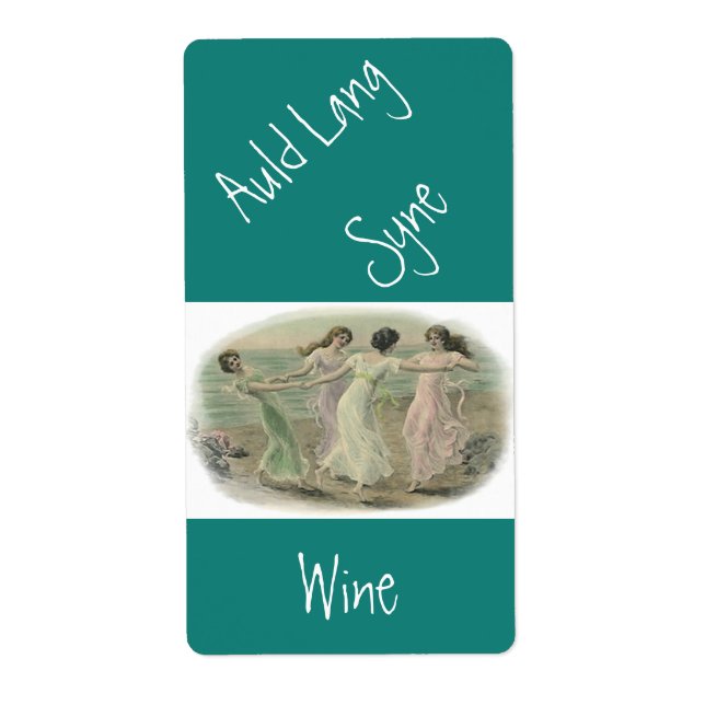 Etiqueta Vino casero Antiguo auld lang syne Label Friends (Frente)