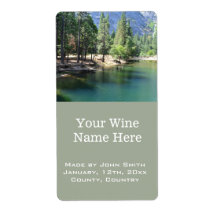 vino con imagen del paisaje del Parque Nacional Yo
