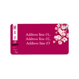 Etiqueta Vino de flores