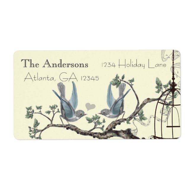 Etiqueta Vintage Bluebird Labels (Frente)