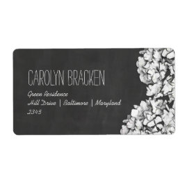 Etiqueta Vintage Chalkboard Hydrangeas Boda Floral