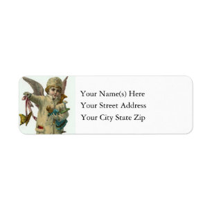 Etiqueta Vintage Christmas Angel
