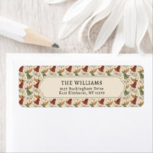 Vintage Christmas Angels Return Address Label