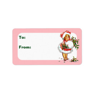 Etiqueta Vintage Christmas Child
