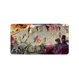 Etiqueta Vintage Christmas, Love and Romance Sleigh