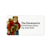 Vintage Christmas Old World Santa Claus