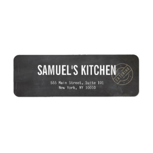 Etiqueta Vintage Craft Rustic Modern Chalkboard