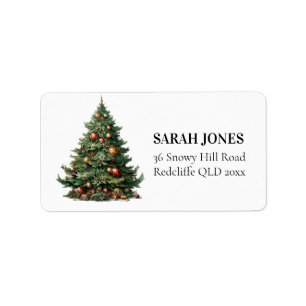 Etiqueta Vintage Cute Christmas Wiers