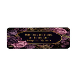 Etiqueta Vintage Elegant Gothic Moody Return Address