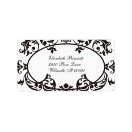 Etiqueta Vintage Filigree Border