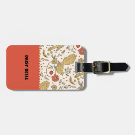 Etiqueta Vintage Floral Bird