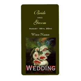 Etiqueta Vintage floral boda