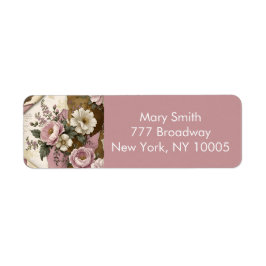 Etiqueta Vintage Floral - Return Address Labels