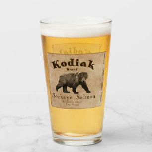 Etiqueta Vintage Kodiak Salmon