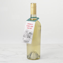 etiqueta vintage Lovebirds para colgar el frasco