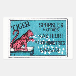Etiqueta Vintage Match- Tiger Sparkler