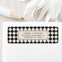 Etiqueta Vintage Old Money Preppy Wedding Return Address